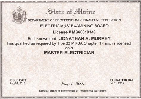 journeyman electrician license michigan